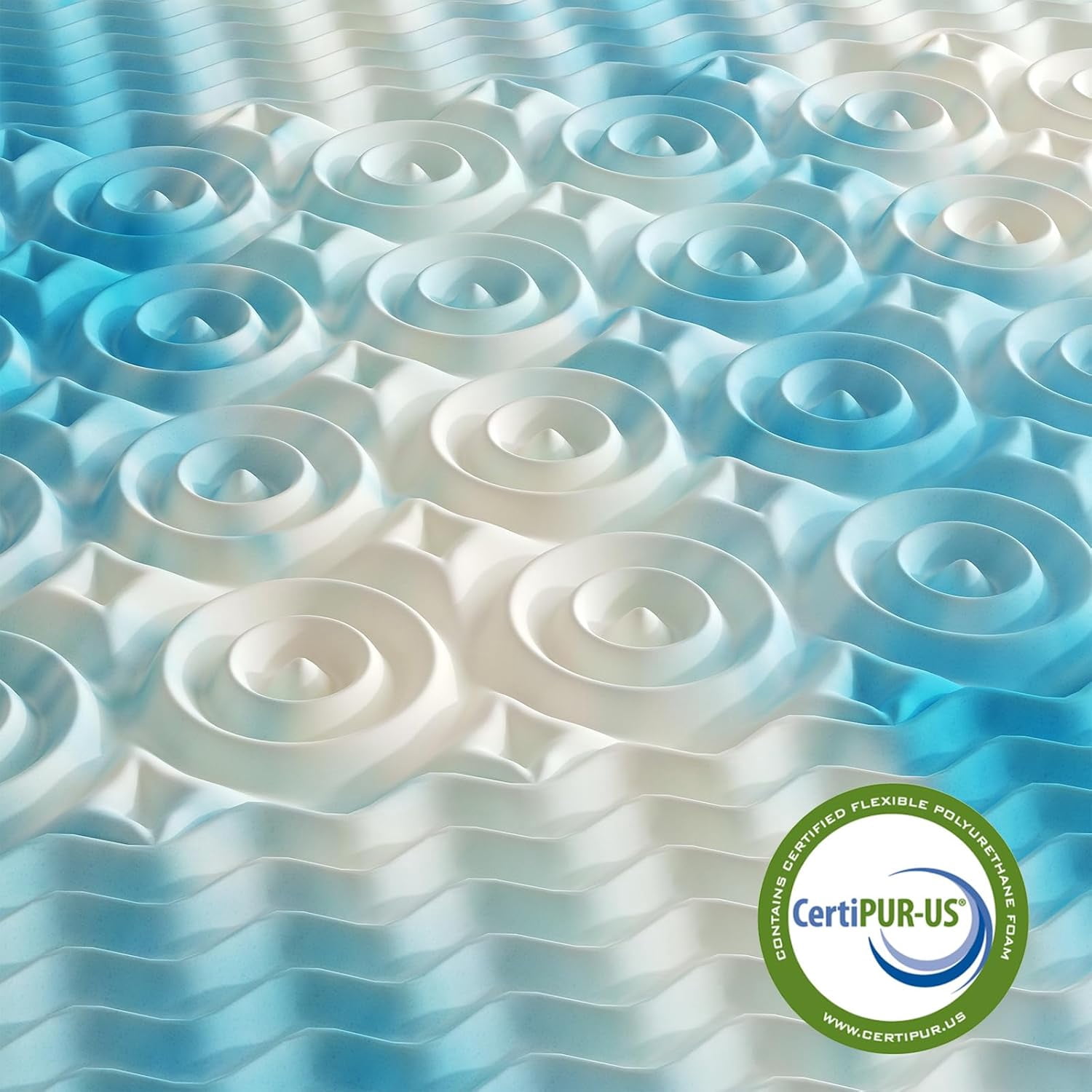 2 inches Full Size Gel Memory Foam Mattress Topper,Pressure Relief for Back Pain