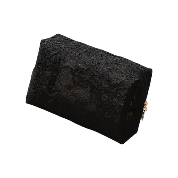 Aellinatey Lace Cosmetic Bags,Mesh Makeup Bag,Multipurpose Makeup Pouches Toiletry Bag
