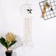 thumbnail image 5 of Wosthever Atrapasueños plumaje dulce regalo puerta colgantes habitación colgante gato montado en la pared ornamento colgante decoración gris plata Decoración del hogar Blanco Wosthever HA060792-06B, 5 of 6