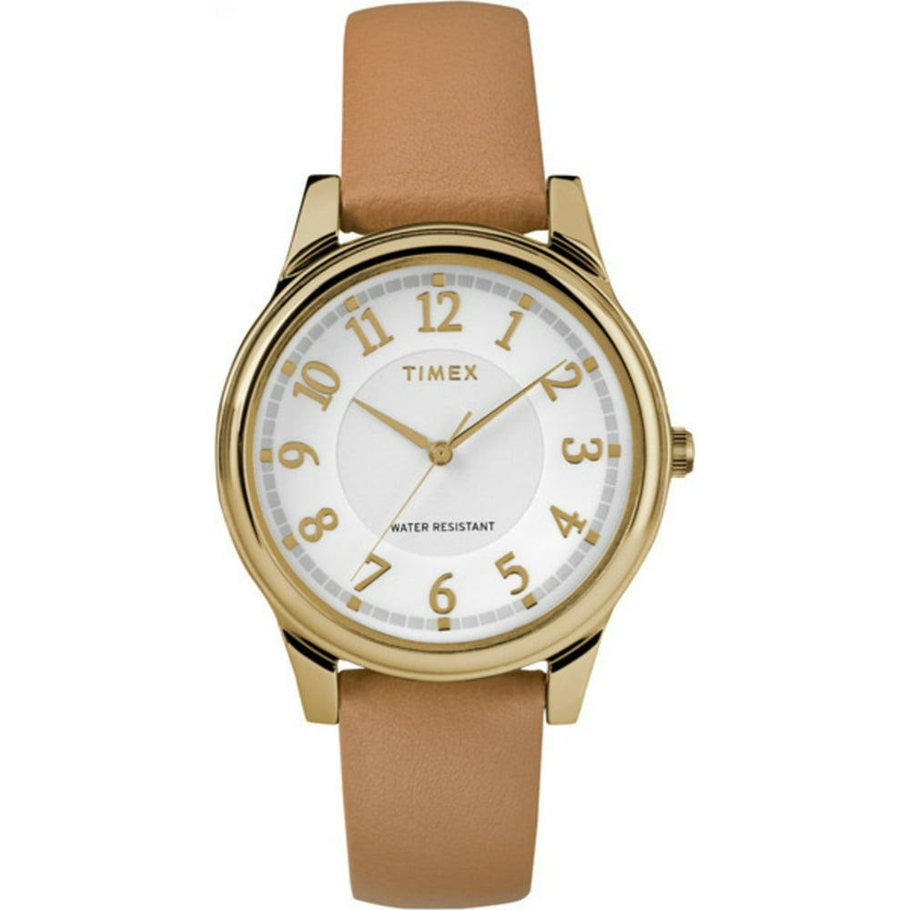 Timex Timex Women's Core 35mm Tan Leather Strap Dress Watch TW2R87000