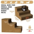 thumbnail image 5 of Topmart Widen 3 Step Pet Stair for Small Dog,Non-Slip Plastic Dog Stair for Beds, 12.2''High,Camel, 5 of 9