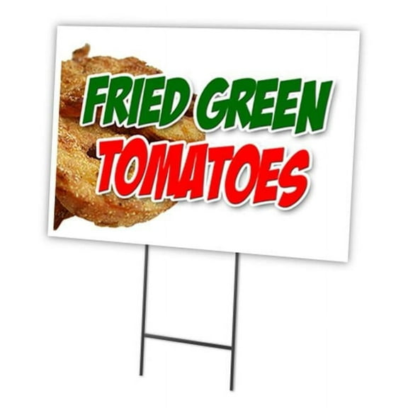 SignMission C-1216-DS-Fried Green Tomatoes 12 x 16 in. Fried Green Tomatoes Yard Sign & Stake Outdoor Plastic Window