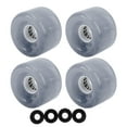thumbnail image 2 of Ensemble de Roues de Planche à Roulettes, 4 Pcs 52mm X 32mm Roue de Planche à Roulettes Translucide Clignotante Dureté 78A Haute Rebond PU pour Longboards et Cruisers, 2 of 8
