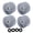 Grey, variant on Suodoka 4Pcs Skateboard Wheel Set Replacement 78a Hardness PU Polyurethane Translucent Flashing Longboard Skateboard Wheel Roller Grey Color 2.6 inches / 65 mm Diameter Accessories Pack