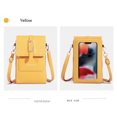 thumbnail image 2 of Ckraxd Women Touchscreen Phone Bag Mini Crossbody Wallet Synthetic Leather Storage for Travel Shopping with Credit Card Slots and Clear Window, 2 of 2
