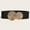 Black, variant on Vintage Waistband for Womens, Metallic Decoration Solid Color Elasticity Ladies Elegant Cummerbund Belt Black Free Size