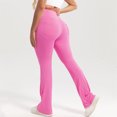 thumbnail image 4 of REALiKUN Women's Athletic Pants Butt Workout Yoga Stretch Pants High Waist Jogger Flare Sweatpants, 4 of 8