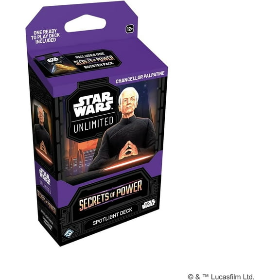 Star Wars Unlimited TCG Secrets of Power Spotlight Deck Chancellor Palpatine By Fantasy Flight Games