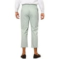 thumbnail image 3 of INSPIRE CHIC Striped Pants for Men's Slim Fit Flat Front Cropped Tapered Pants, 3 of 5