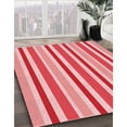 thumbnail image 3 of Ahgly Company Machine Washable Indoor Rectangle Transitional Pastel Pink Area Rugs, 8' x 10', 3 of 7
