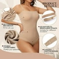 thumbnail image 3 of Strapless Shapewear Bodysuit for Women Tummy Control Bodysuit with Removable Straps Seamless thong Body Shaper, 3 of 7