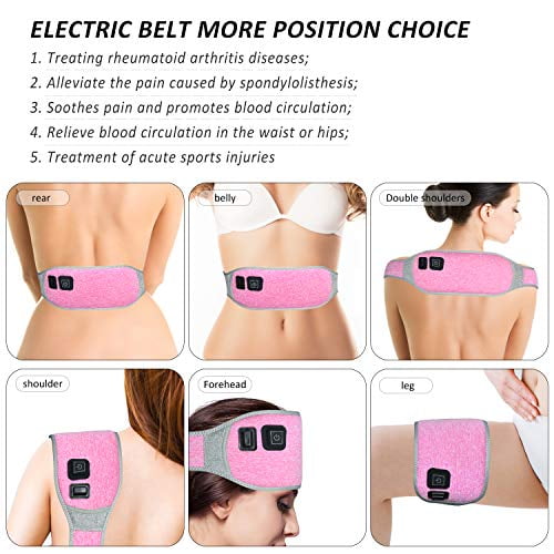 Portable Waist Electric Heating Pad Belt USB Powered Back Stomach Pain Relief Warmer Belt Therapy COD 
