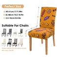 thumbnail image 3 of Skeleton and Spider Web Print 4-Pack Stretch Dining Chair Covers Full Coverage, 3 of 8