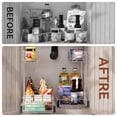 thumbnail image 4 of STORKING 2 Tier Under Sink Pull Out Cabinet Organizer Slide Wire Shelf Basket for Kitchen Base Cabinets 9" W 18.5" D 16" H, 4 of 9