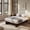 Walnut, variant on Full Wood Platform Bed Frame, Low Profile Bed Frame Without Headboard, No Box Spring Needed, Noise Free Mortise and Tenon Structure, 800 lbs Support, Walnut