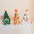 thumbnail image 5 of Árbol de Navidad para niños, hecho a mano, bricolaje, estéreo, madera, diseño de escena de árbol de Navidad, adornos navideños, caliente, 5 of 5