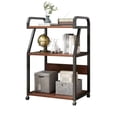 thumbnail image 1 of Encatidor Support d'Imprimante avec Étagère de Rangement Réglable en Hauteur, Bibliothèque de Rangement Multi-Couches avec Roues, Chariot d'Imprimante Roulant, pour Maison, Bureau, 1 of 5
