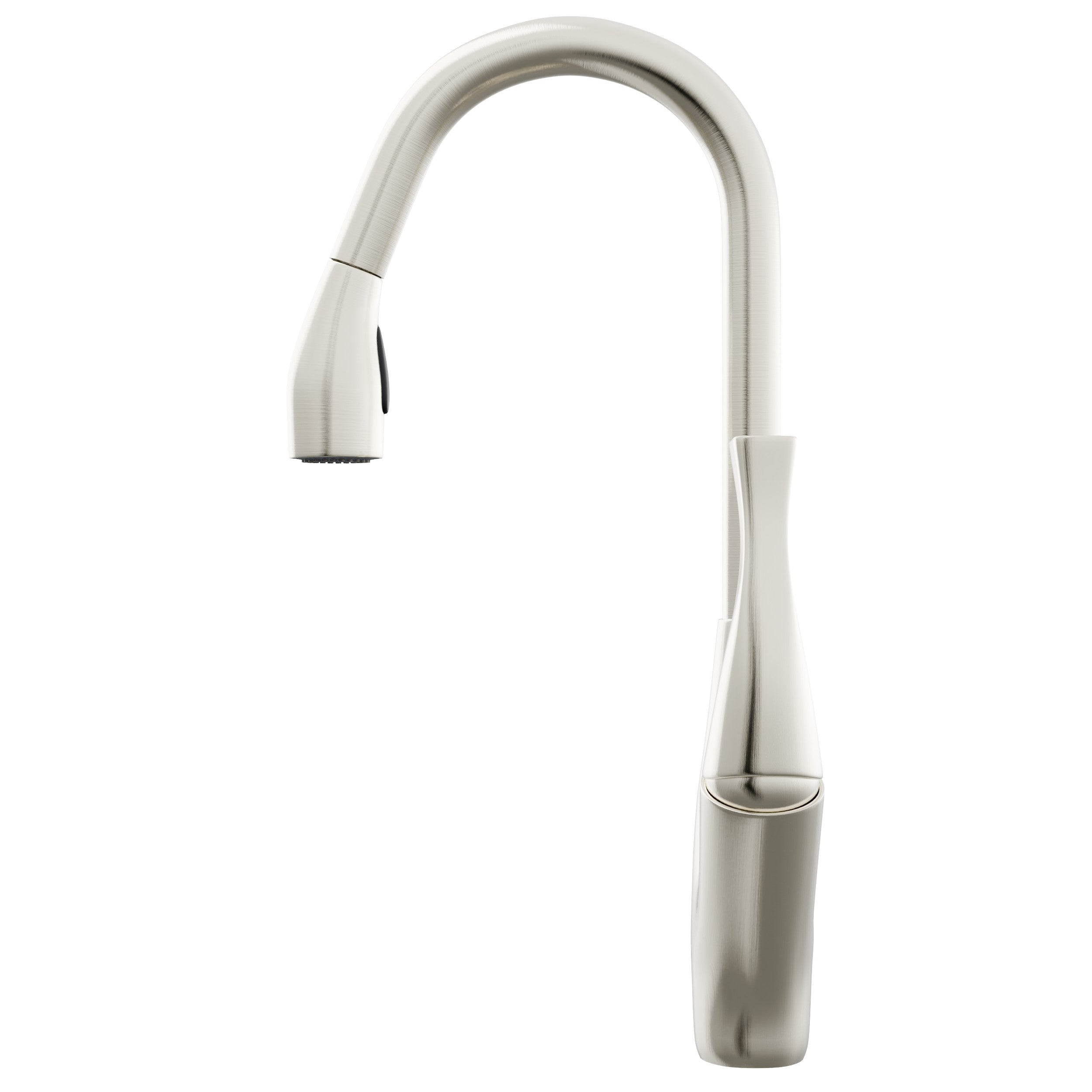 Novatto NKF-H21BN Dual Action Single Lever Pull-down Kitchen Faucet, Brushed Nickel