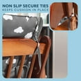 thumbnail image 4 of Todays Kids Baby High Chair Cover Pad - Wooden High Chair Cushion, High Chair Cover Replacement, Machine Washable & Easy to Install, Clouds Pattern, 4 of 7