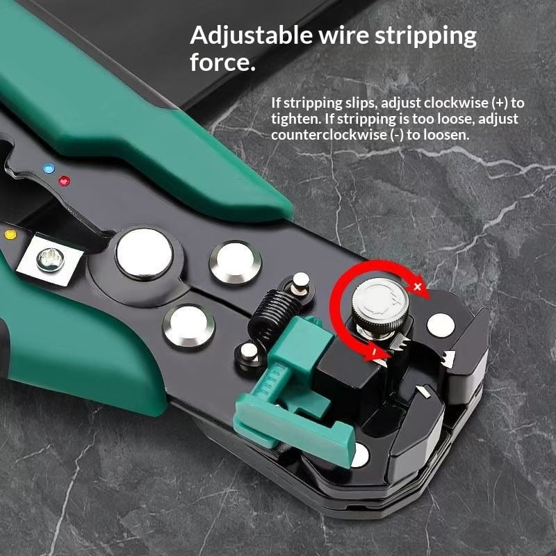 Automatic Wire Stripper Tool | Self-Adjusting 3-in-1 Wire Stripper, Cutter & Crimper | Ergonomic Professional Tool