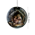 thumbnail image 2 of Dmlowu Christmas Tree Decorations Nativity Scene Ornaments, Xmas Religious Christmas 3D Hanging ​Ornaments, Christian Christmas Nativity Ornaments for Holiday Party Christmas Decorations, 4 inch, 2 of 4