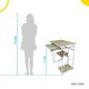 thumbnail image 5 of Escritorio Minimalista Tubular Estudiantil Infantil Hogar blanco 6.49 pulg Pido Todo EPC01WH-C1, 5 of 7