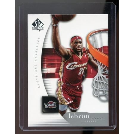 2005-06 SP Authentic #14 Lebron James Cavaliers Card Premium