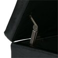 thumbnail image 4 of Atlin Designs Banc de Rangement en Similicuir Noir, 4 of 6