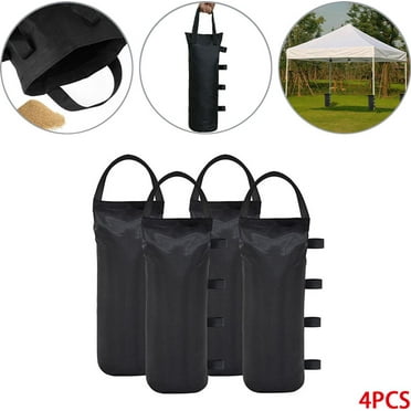 Enhanced Stability Tent Weights, Easy Fill And Reuse Heavy Duty Canopy Weight Bags For Outdoor Sun Shelters (Set Of 4)