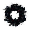 thumbnail image 2 of Guirnalda de cóctel negro de Halloween 45 cm Decoraciones colgantes Favores Guirnalda redonda espeluznante Guirnalda de puerta delantera perfecl Guirnalda, 2 of 6