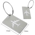 thumbnail image 2 of 7 Pieces Luggage Tags, Metal Suitcase Tags With Name Plate Address Tag Travel, 2 of 5