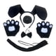 thumbnail image 4 of Diadema con orejas de perro y pajarita de cola, accesorios para el pelo de la nariz para perros, accesorios para disfraces Negro sin vestido Jinwen Diadema de cola de disfraz, 4 of 8