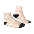 thumbnail image 3 of Bingfone Geese And Flower Design Patterned Men'S Women'S Casual Cotton Socks, 3 of 9