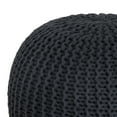 thumbnail image 4 of Style House by Urban Shop Round Knit Pouf, 18" x 15", Gray, 4 of 8