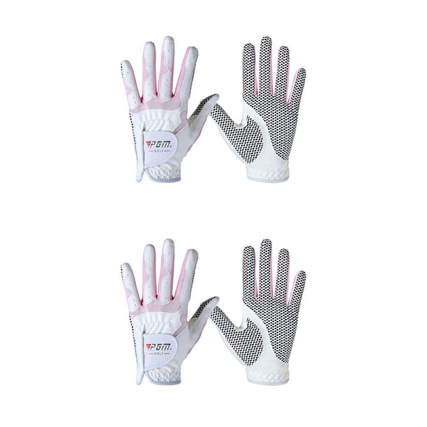 Eigraketly Guantes de golf para mujer Diseño antideslizante Gránulos para mano izquierda y derecha Tela de microfibra Transpirable Guantes deportivos Type7 NO7 Eigraketly CBP077228