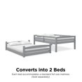 thumbnail image 6 of Better Homes and Gardens Tristan Full-over-Full Convertible Floor Bunk Bed, Gray, 6 of 16