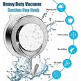 thumbnail image 2 of Vacuum Suction Cup Hook, Suction Cup Hook for Bathroom, Toilet, Kitchen, Suction Cup Wall Hook, Powerful Towel Hook, Stainless Steel Shower Hook (2), 2 of 5