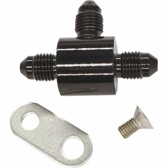 Magnum Shielding 1704-982 AN-3 T-Block w/ Bracket Brake Line Fitting - Black