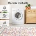 thumbnail image 4 of CHITOOMA 5'x7' Area Rugs for Living Room, Floral Washable Rug Boho Non-Slip Printed Carpet, Vintage Stain Resistant Indoor Rug for Bedroom Dining Room Home Office, 4 of 10