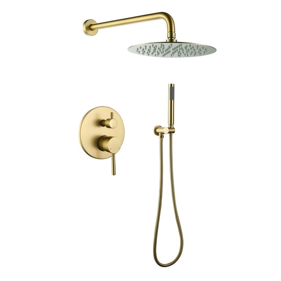 Pressure-Balanced Wall Mounted Shower Faucet Set, Shower Combo Set with Rough-in Valve(cUPC Certificate)