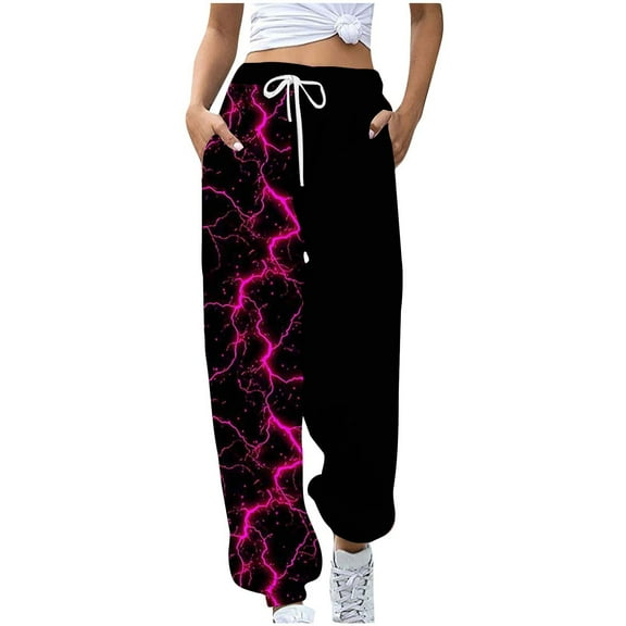 Sakmal Womens Sweatpants Plus Size Valentines Love Joggers Pants Hiking Spring Heart Print Sweatpants Women L