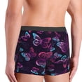 thumbnail image 3 of Goofa Purple Butterfly Printed Men's Boxer Briefs Underwear, Moisture-Wicking Underwear, Trunk,Soft and Breathable Cotton Underwear-X-Large, 3 of 9
