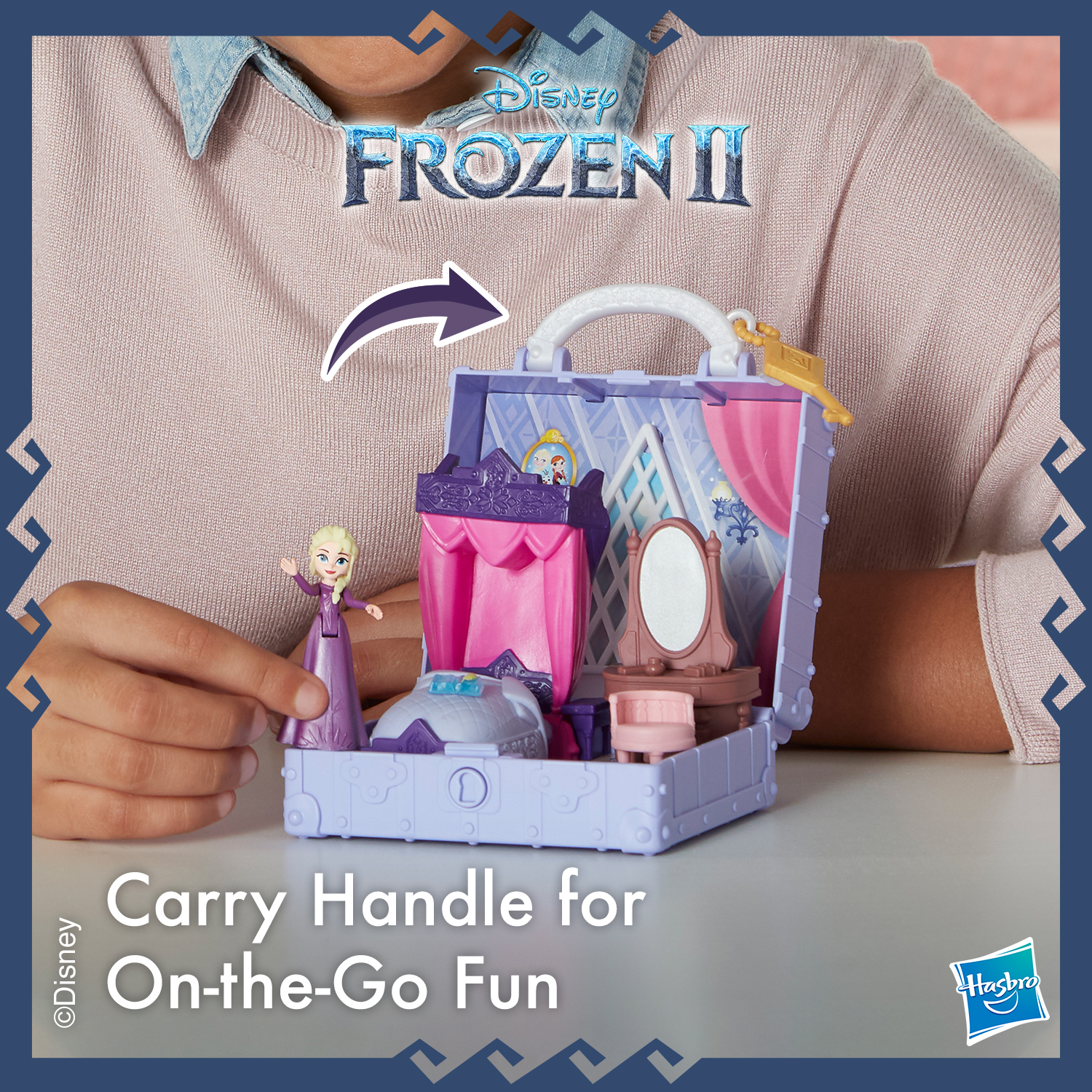 Disney Frozen 2 Portable Pop-up Elsa's Bedroom Playset, Includes Elsa Doll - image 4 of 10