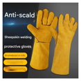 thumbnail image 4 of Lengthen Welding Gloves Leather Forge Anti-Slip Wear/Heat-Resistant, 4 of 7