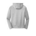 thumbnail image 4 of Port & Co Adult Male Men Hooded Plain Long Sleeves Sweatshirt Silver Medium, 4 of 4