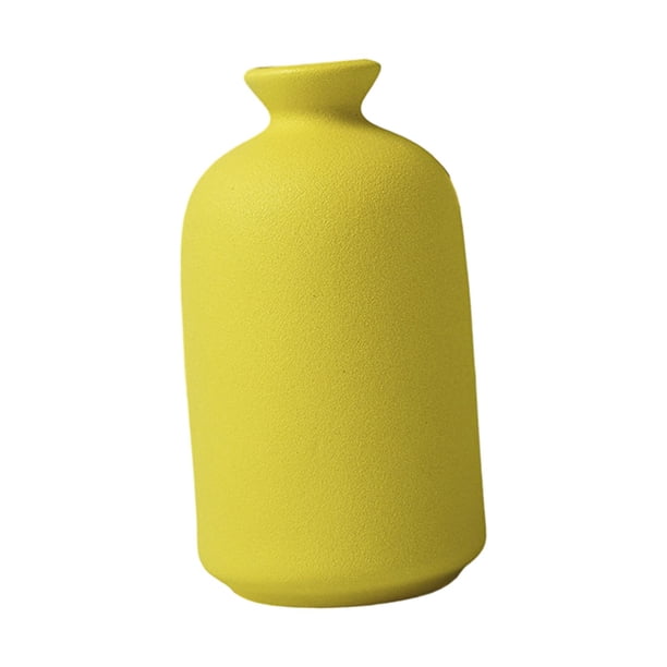 Jarrón de cerámica para flores, macetero de mesa, decoración de oficina, macetero de cerámica para escritorio Estilo C