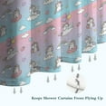 thumbnail image 6 of Cartoon Unicorn Rainbow Cloud Balloon Pattern Shower Curtain 72"x72" ,Bathroom Decorative Shower Curtains Set with 12 Hooks,Modern Waterproof Washable Shower Curtain, 6 of 6