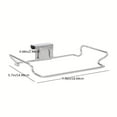 thumbnail image 2 of LQQBOX 1 Pcs Large Stainless Steel Trash Bag Holder for Kitchen Cabinets Doors and Cupboards, Under Sink Bag Holder, Garbage Bag Holder, Kitchen Waste Can, Kitchen Trash Cans, Silver, 2 of 7