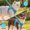 thumbnail image 2 of MASBRILL Cat & Dog Harness and Leash Set, Reflective Escape-Proof No-Pull Soft Vest, Easy to Wear for Walking, Traveling, Includes Pet Bells, 2 of 9
