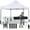 White, variant on YRLLENSDAN Pop Up Canopy 10x10, Pop Up Tents for Parties 10x10 Outdoor Canopy Pop Up Tent Canopy Waterproof Canopy UV Protection Shade Tent for Backyard Popup Tent 10x10, Blue